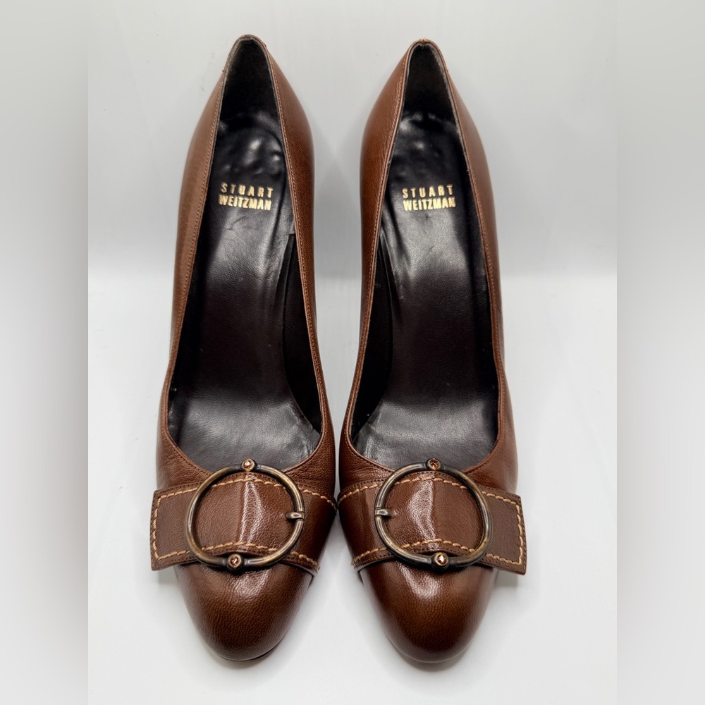 Stuart Weitzman Brown Leather Women's Shoes size 8.5